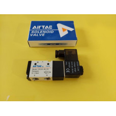 Airtac Solenoid Valve 3V210-08-NC-T, 1/4NPT, Single Solenoid, specify voltage