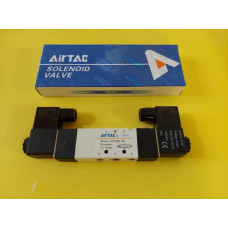 Airtac Solenoid Valve 4V230E-08, 1/4 NPT, Double Solenoid, 3 Pos. Exh. Center, specify voltage, 4V230E-08T