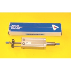 Airtac Cylinder MKJ20X40-20S, Compact Cylinder 20MM Bore X 40MM Stroke, Adjustable Stroke, Double Rod