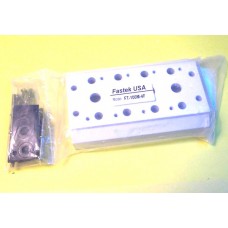 Fastek USA Valve Manifold, 100M-4F, 4 Station Manifold, N4V-100 Series
