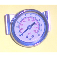 Pressure Gage, 1/1/2" (40mm), 1/8 NPT Panel Mount, 0-160 PSI