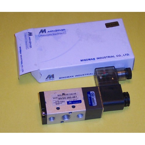 Mindman-Magnetventil DC 12 V 24 V AC 2/5 MVSD-300-4E1 260-4E1 460-600-4E2