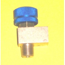 National Valve Shut Off Valve Model R9432B-2MF, 1/4 NPT, Right Angle